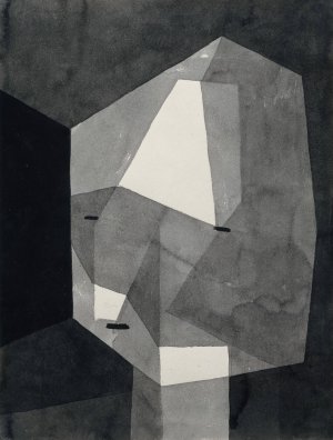 Rough-Cut Head by Paul Klee Oil Painting