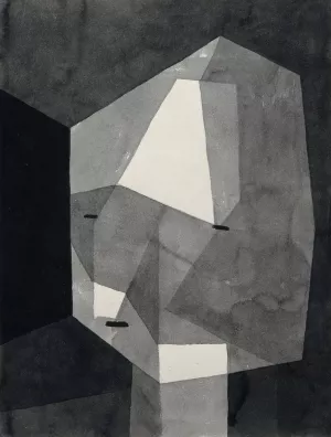Rough-Cut Head by Paul Klee Oil Painting