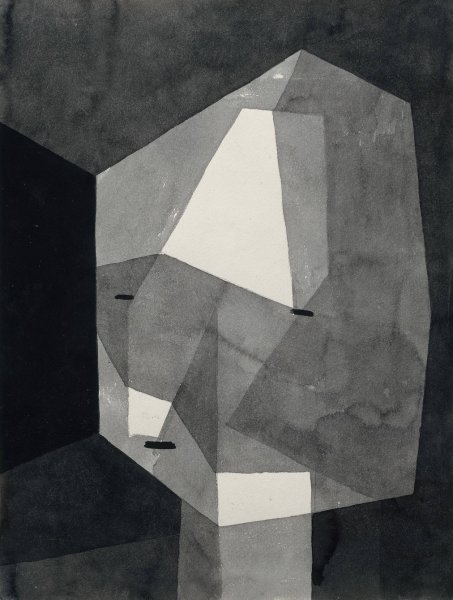 Main Product Photo of Rough-Cut Head  Painting by Paul Klee