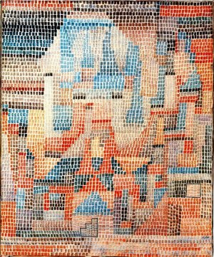 Ruins of Git Oil painting by Paul Klee