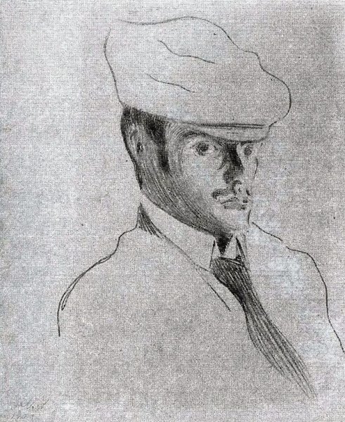 Main Product Photo of Self Portrait Painting by Paul Klee