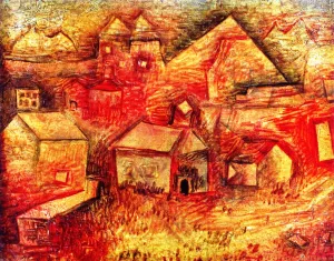 Settlement by the Quarry by Paul Klee - Oil Painting Reproduction