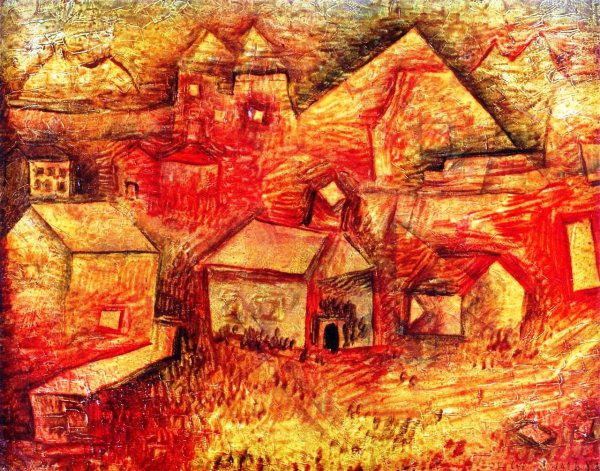Main Product Photo of Settlement by the Quarry Painting by Paul Klee