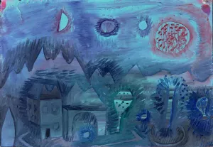 Signs in the Sky Oil painting by Paul Klee