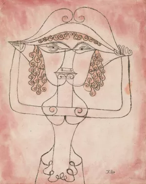 Singer of the Comic Opera by Paul Klee Oil Painting