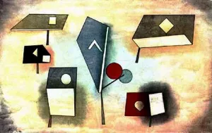 Six Species by Paul Klee - Oil Painting Reproduction