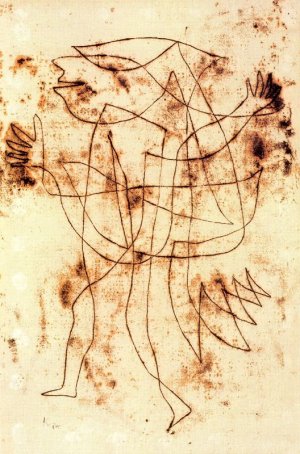 Small Fool in Trance 2 Oil painting by Paul Klee