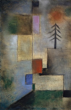 Small Picture of Fir Trees by Paul Klee Oil Painting