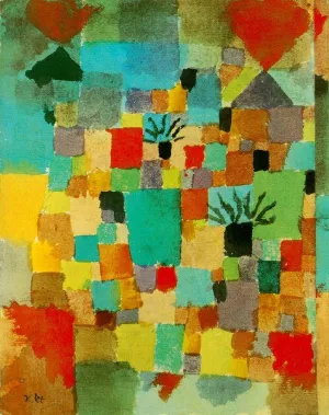 Southern (Tunisian) Gardens by Paul Klee - Oil Painting Reproduction