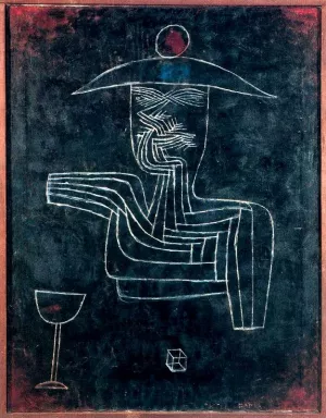 Spirit Drinking and Gambling painting by Paul Klee