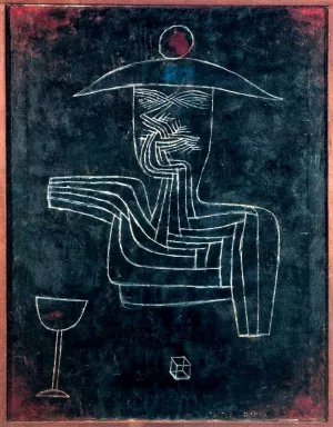 Spirit Drinking and Gambling by Paul Klee Oil Painting