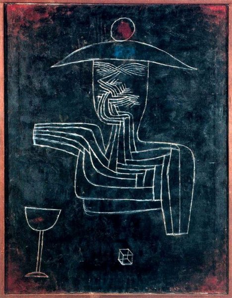 Main Product Photo of Spirit Drinking and Gambling Painting by Paul Klee