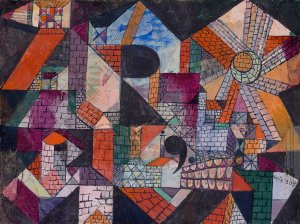Stadt R by Paul Klee Oil Painting