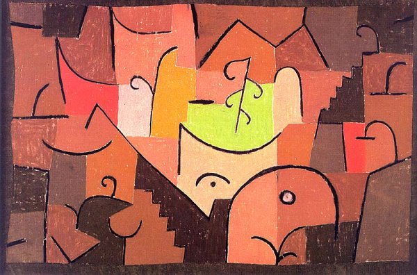 Stage Landscape by Paul Klee - Hand-Painted Oil Painting Reproduction
