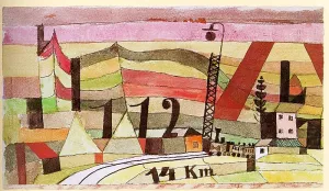 Station L 112 painting by Paul Klee