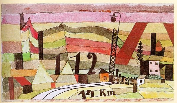 Station L 112 by Paul Klee - Hand-Painted Oil Painting Reproduction