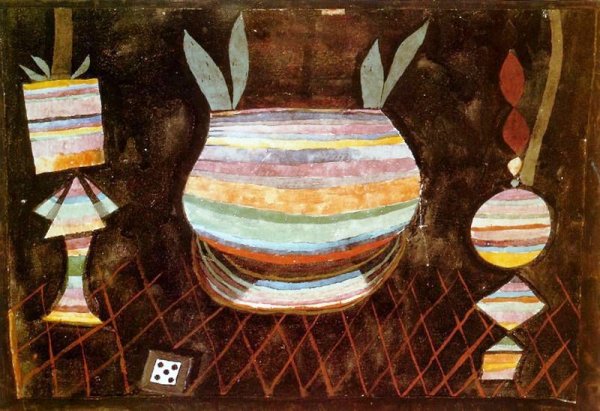 Main Product Photo of Still Life with Dice Painting by Paul Klee