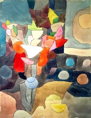 Still Life with Gladioli by Paul Klee Oil Painting