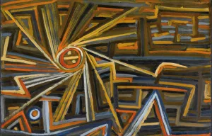 Strahlung Und Rotation by Paul Klee Oil Painting