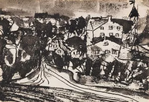 Strasenverzweigung by Paul Klee Oil Painting