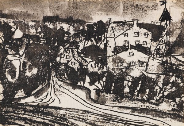 Main Product Photo of Strasenverzweigung  Painting by Paul Klee