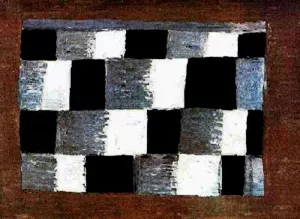Tempo of Three, Quartered by Paul Klee Oil Painting