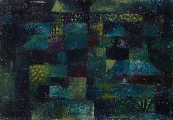 Terraced Garden  by Paul Klee - Hand-Painted Oil Painting Reproduction