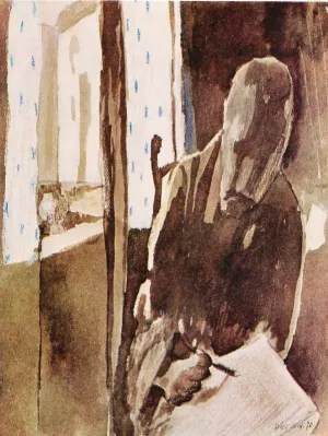 The Artist at the Window by Paul Klee Oil Painting