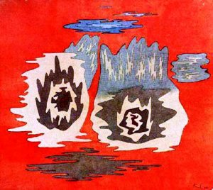 The Place of the Twins Oil painting by Paul Klee
