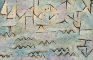 The Rhine at Duisburg by Paul Klee Oil Painting
