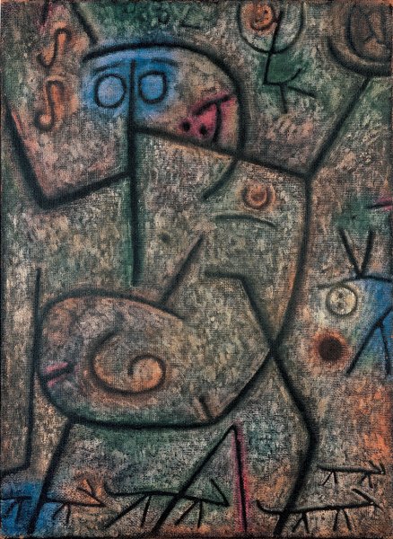 The Rumors by Paul Klee - Hand-Painted Oil Painting Reproduction