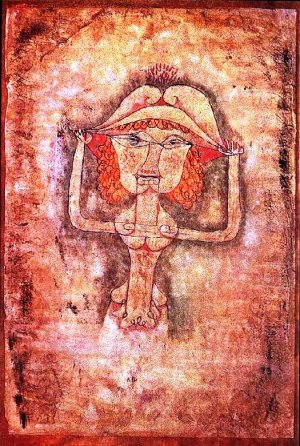 The Singer L. as Fiordiligi Oil painting by Paul Klee