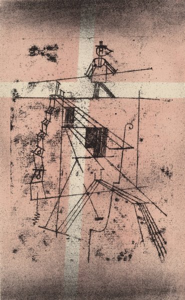 The Tight Rope Walker  by Paul Klee - Hand-Painted Oil Painting Reproduction