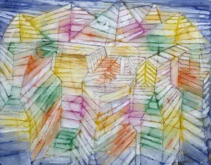 Theater-Mountain-Construction by Paul Klee Oil Painting