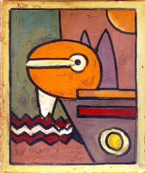 Through the Eye by Paul Klee - Oil Painting Reproduction