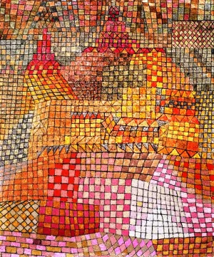 Town Castle Kr painting by Paul Klee