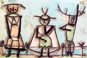 Trio from a Operetta by Paul Klee Oil Painting