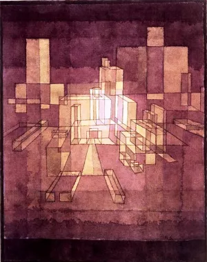 Urban Perspective painting by Paul Klee