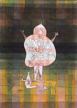 Ventriloquist and Crier in the Moor by Paul Klee Oil Painting