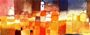 View of Kairouan by Paul Klee - Oil Painting Reproduction