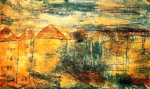 View onto a Square by Paul Klee Oil Painting