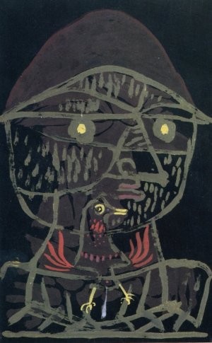 Vogelfanger Oil painting by Paul Klee