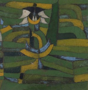White Blossom in the Garden by Paul Klee Oil Painting