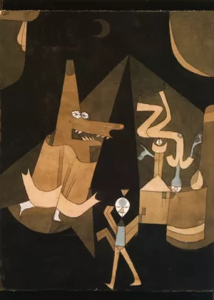Witch Scene by Paul Klee - Oil Painting Reproduction
