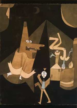 Witch Scene by Paul Klee Oil Painting