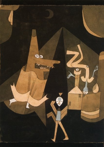 Witch Scene by Paul Klee - Hand-Painted Oil Painting Reproduction