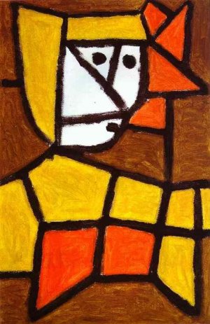 Woman in Peasant Dress Oil painting by Paul Klee