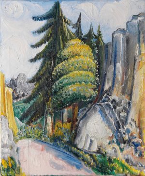 Alblandschaft by Paul Kleinschmidt Oil Painting