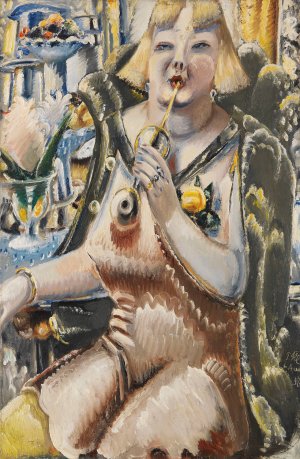 An der Bar by Paul Kleinschmidt Oil Painting