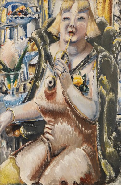 Main Product Photo of An der Bar  Painting by Paul Kleinschmidt